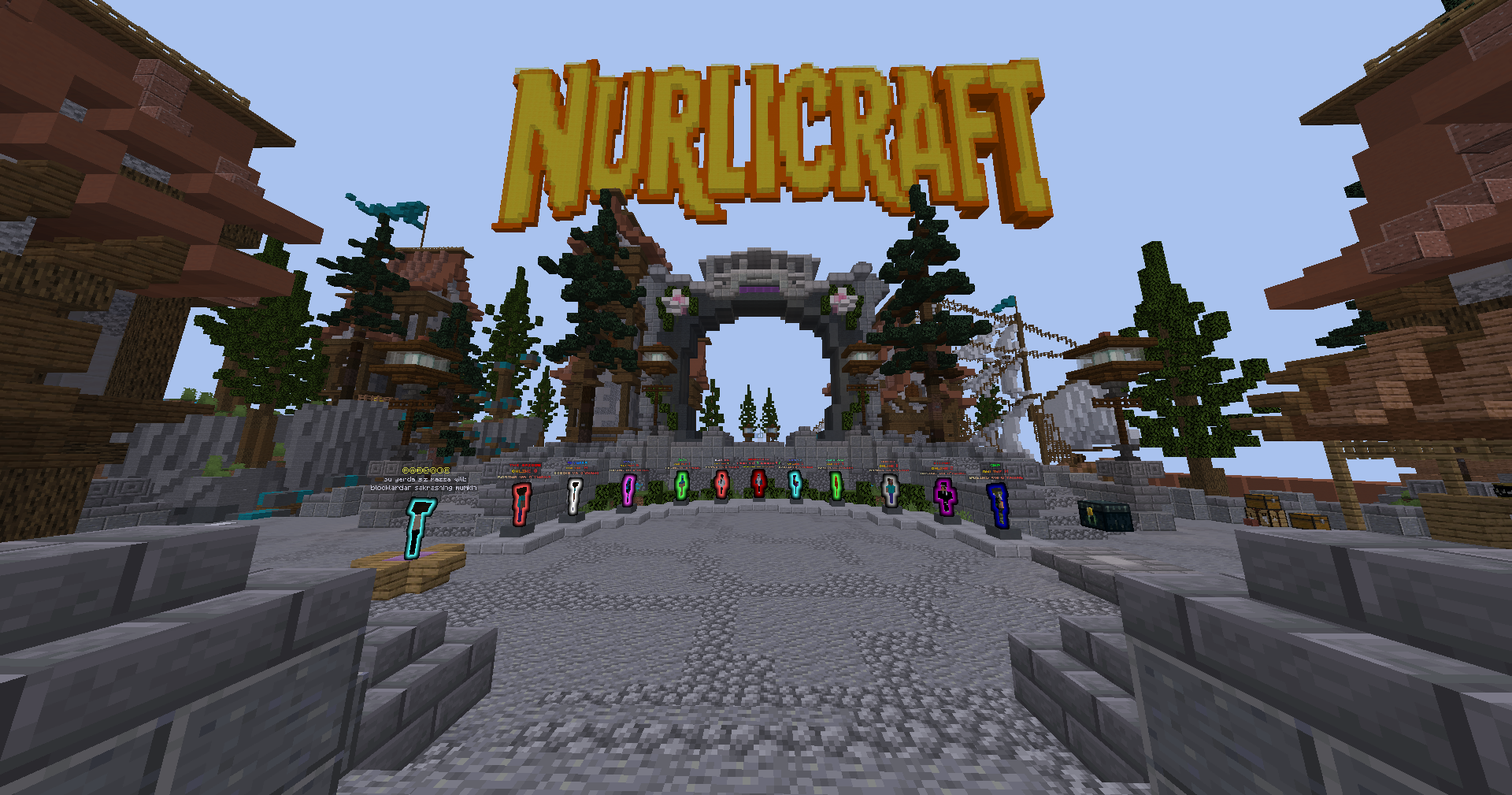 NurliCraft serveri spawn maydoni